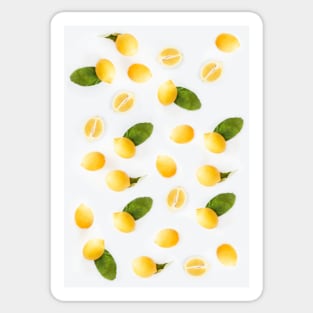 Yellow Lemons Pattern Sticker